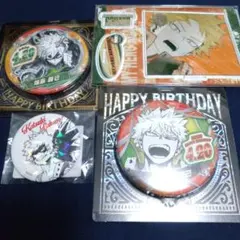 僕のヒーローアカデミア　爆豪勝己　バースデー　原作　缶バッジ　アクリルスタンド