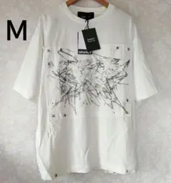 新品　　GRANCY スクリブル グラフィック ピグメント Tシャツ　M