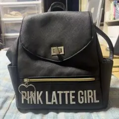 PINK LATTE ブラックリュックかばん