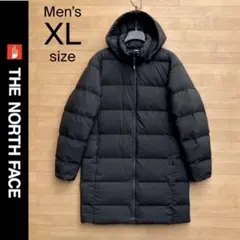 XL ザ ノースフェイス ダウンジャケット 黒 ダウンコート ロング ダウン