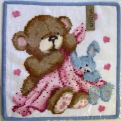●【ハンカチのみ】くま　ブルー　フェイラー　新品・未使用　FEILER