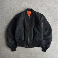 極美品■90's■ALPHA INDUSTRIES【S】MA-1 ブラック 黒
