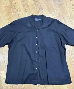 POLO Ralph Lauren オープンカラーシャツ　ブラック　裾ポニー