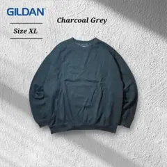 GILDANギルダン無地ブランクスウェットトレーナーチャコールグレースミクロXL