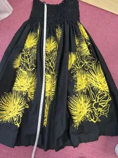 ワンダフルワールド 白×黒 ドット 花柄 裾スカラップ ピコフリル スカート ワンダフルワールド 白×黒 ドット 花柄 裾スカラップ ピコフリル