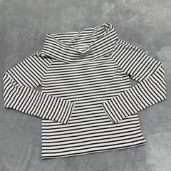 C.O.L.Z.A 長袖Tシャツ M 白/黒ストライプ