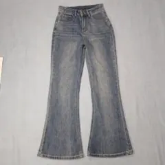 GRL グレイル ブーツカットデニム Y2Kデザイン Sサイズ