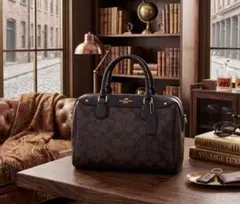 COACH シグネチャー ミニボストンバッグ ハンドバッグ 正規品 正規店購入のサムネイル