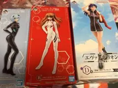 一番くじ エヴァ フィギュア3体セット 綾波レイ、アスカ、ミサト