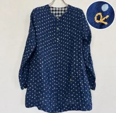美品＊45R インドカラミレースのビッグーグーシャツ 2 白 R刺繍 日本製