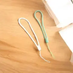 ※新品※シリコン スマホストラップ ホワイト グリーン