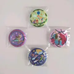 ディズニー刺繍缶バッジ 4個セット