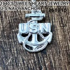 1940年代頃】ヴィンテージ USN 米海軍 12K金張 ミリタリーネックレス