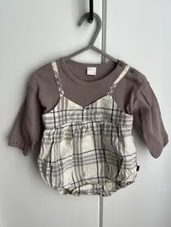 ロンパース・カバーオール 70cm チェック柄