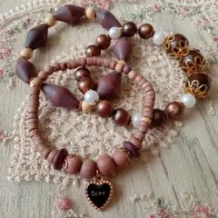 ブレスレットハンドメイド３点セット