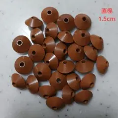 そろばん玉　そろばん玉キーホルダー　樺玉 (大) 30個　ハンドメイド