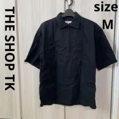 THE SHOP TK 黒 半袖シャツ Mサイズ