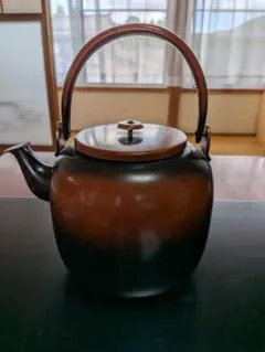 H59 送料無料 銅製 水注 腰黒 口蓋付 水次 薬缶 やかん 茶道 - メルカリ