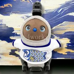 ラボット LOVOT ラボットの服ハンドメイド （ブルー）お祭りプリント