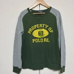 POLO ラルフローレン　トレーナー グリーン/グレー