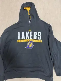 adidas LAKERS パーカー ブラック