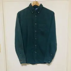 断捨離　H&M エイチアンドエム　ボタンダウンシャツ　ダークグリーン　シャツ