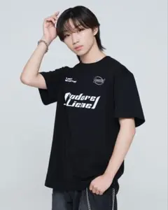 Lienel × Junred コラボ ユニフォーム Tシャツ ブラック Lのサムネイル