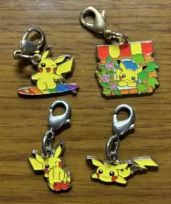 ピカチュウ メタルチャーム4個セット