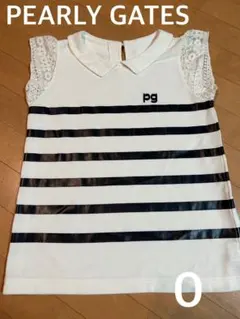 PEARLY GATES ストライプ ノースリーブシャツ サイズ0 ゴルフ