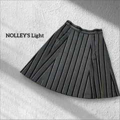 NOLLEY'S Light フレアスカート　ミニ　ストライプ　カジュアル　Lのサムネイル