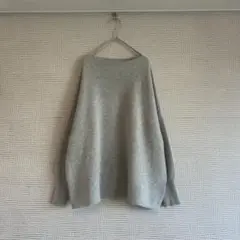 《美品》SLOBE IENA☆アンゴラシャギーニットプルオーバ ウール グレー