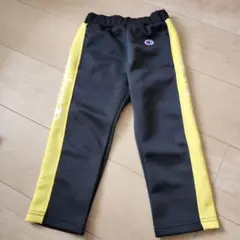 Champion サイドストライプ ジャージ 黒/黄