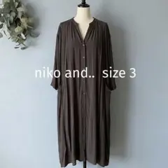 niko and.. 黒ロングワンピース 少し透け感あり