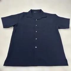 SHIPS COLORS オープンカラー半袖シャツ L 紺のサムネイル