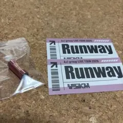 Aぇ！group 2026 Ranway 銀テープ チケット風パス 落下物