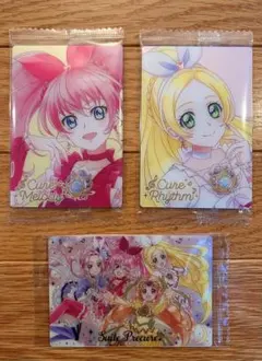 プリキュア カード ウエハース 12 HR キュアメロディ、リズム、SSR 3枚