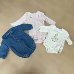 ロンパース　80.70 セット売り　バースディ