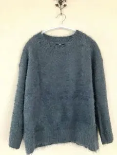 LIVI ブルーグレー 長袖ニット ナイスクラップ