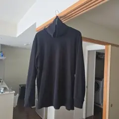 超極暖ヒートテック　タートルネック　ブラック