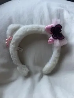 USJ ハローキティカチューシャ　ホワイトピンク