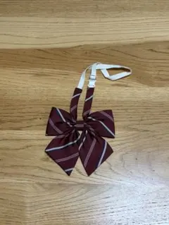 EASTBOY バーガンディ ストライプ リボン