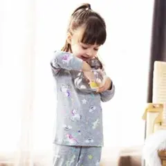 《未使用》キッズパジャマ　上下セット　コットン100%　160cm（❗細身）