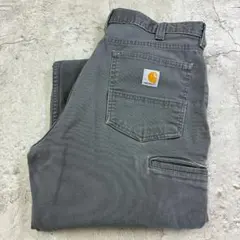 あ*あ様 Carhartt　リラックスフィット　ワークパンツ　グレー　古着　W3
