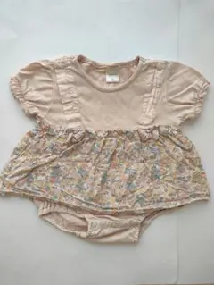 ロンパース　花柄 70　フタフタ