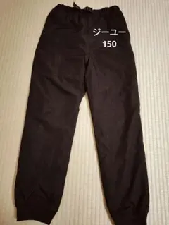 ジーユー　暖パン　裏フリース起毛　150　黒