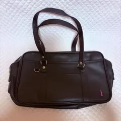 イーストボーイ　スクバ　スクールバッグ　ブラウン　ピンク