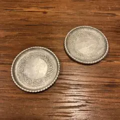 アルミのコースター ヴィンテージ 2個セット
