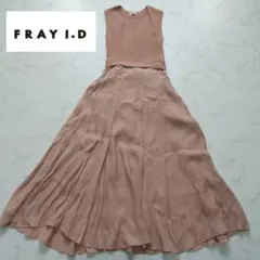 ☆Fleur de lis❤️未使用 絹100% シホォンワンピース後ろリボン 