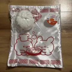 【新品】らぶいーず　ちゃいなすたいる　C賞　中華まんポーチ付き　トートバッグ　白のサムネイル