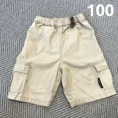 COMME CA ISM ベージュ カーゴシパンツ 100サイズ